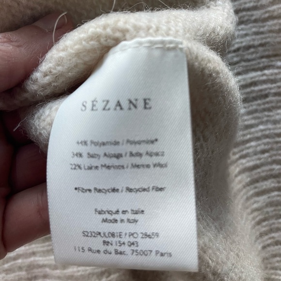 Sézane Samuel Jumper, sleeveless sweaters, XXS, Vanilla - Picture 11 of 15